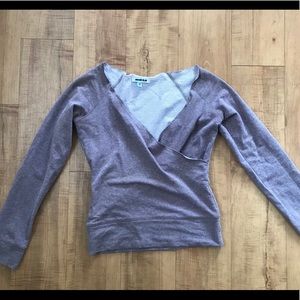 Anchor Blue amethyst colored sweater tee